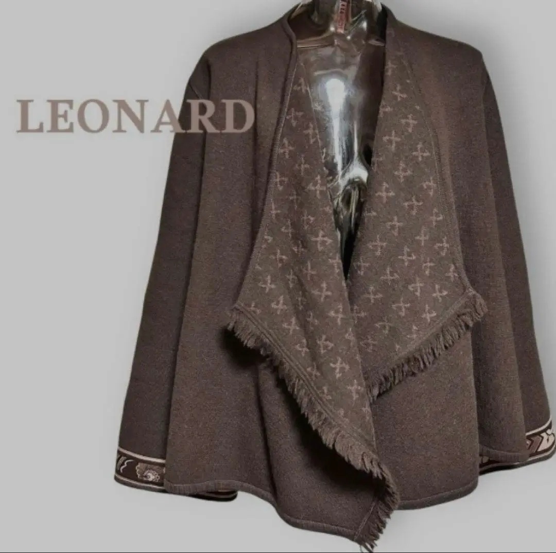 LEONARD レオナール ポンチョ シルク 希少 - メルカリ