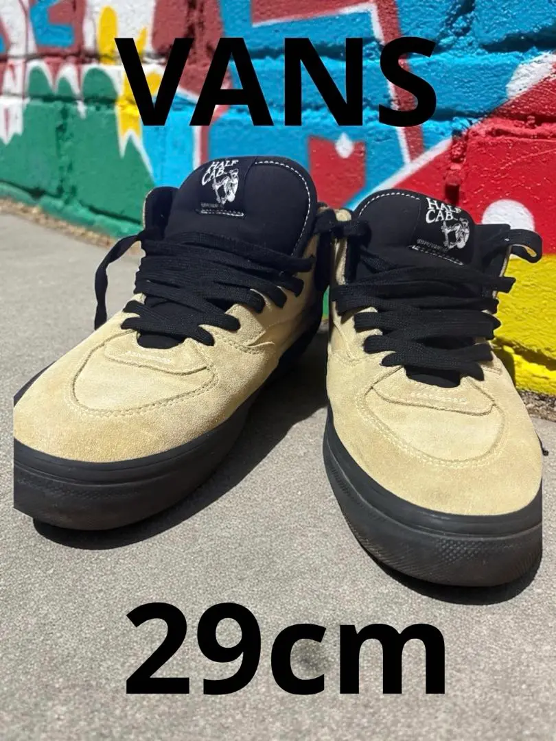 極美品　バンズ　スケートハーフキャブ 　オリーブ×ブラック　23.5センチ 楽天市場】VANS Half Cab PIG SUEDE Olive Black ハーフキャブ