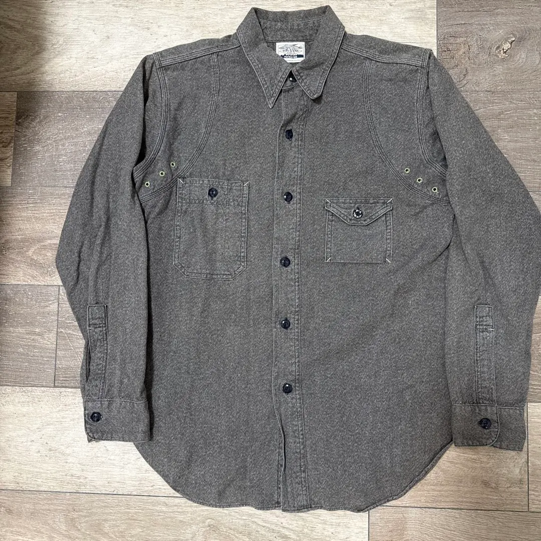 BIG YANK 実名 復刻 40's ガチャポケ ツイル ワーク シャツ BIG YANK 実名 復刻 40's ガチャポケ ツイル ワーク シャツ