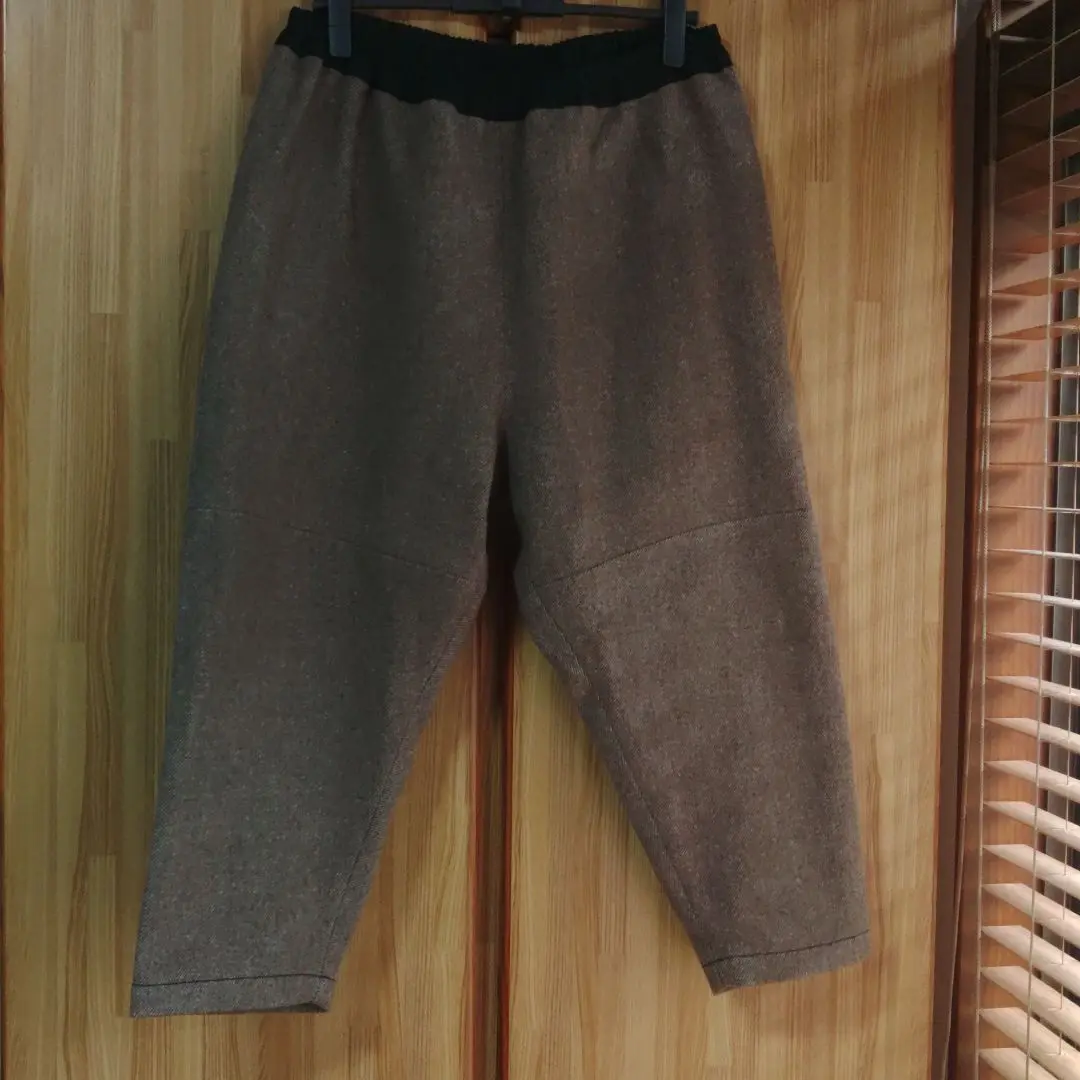 美品 homspun ホームスパン アンクルパンツ クロップドパンツ S 美品 homspun ホームスパン アンクルパンツ クロップドパンツ S