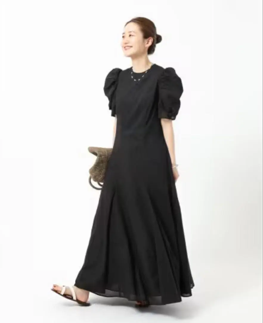 マリハ セレナーデのドレス カーキ 36 パフスリーブ ワンピース MARIHA マリハ セレナーデのドレス カーキ 36 パフスリーブ ワンピース