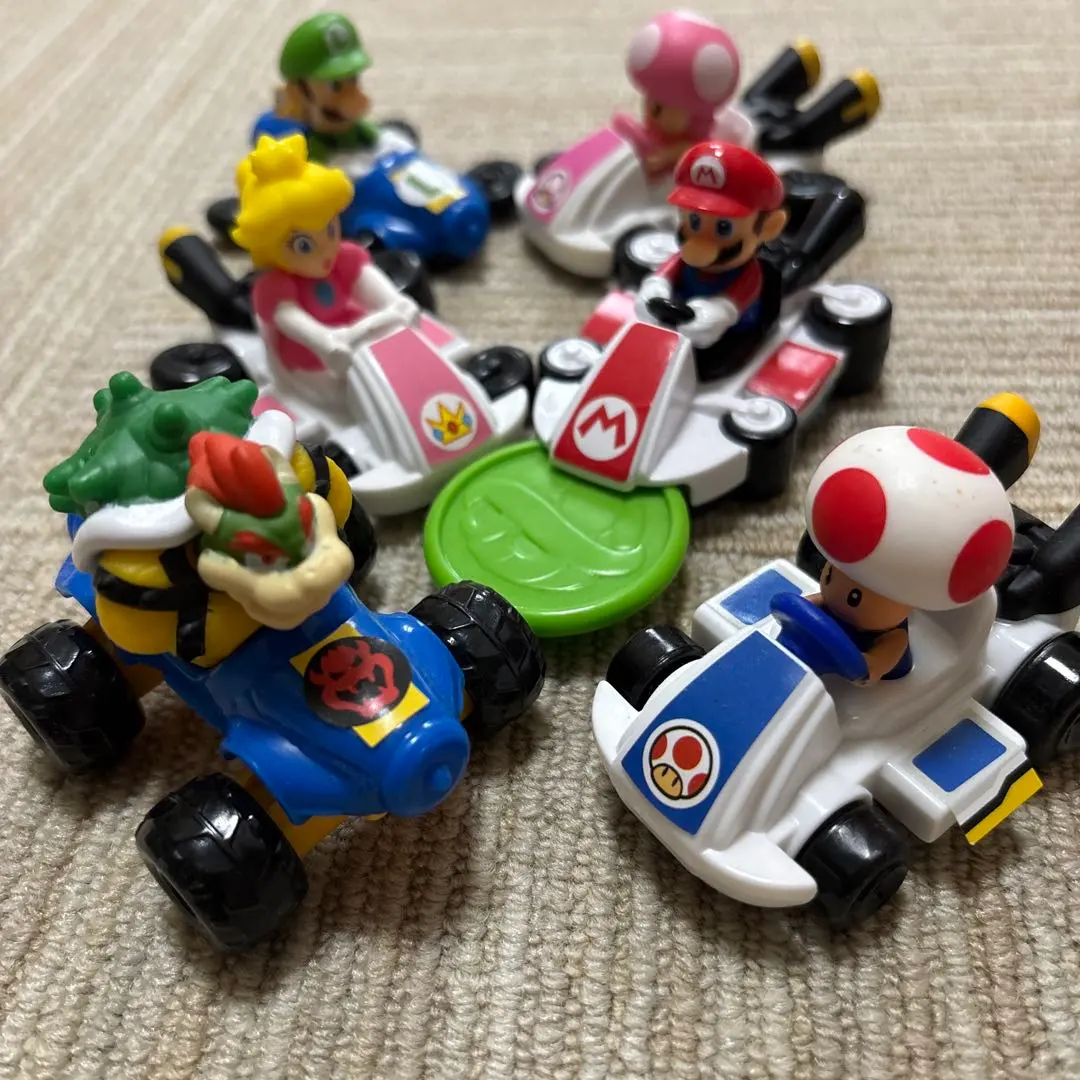 Thumbnail of Happy Meal McDonald's Mario Kart Mini Kart Set: Mario, Peach