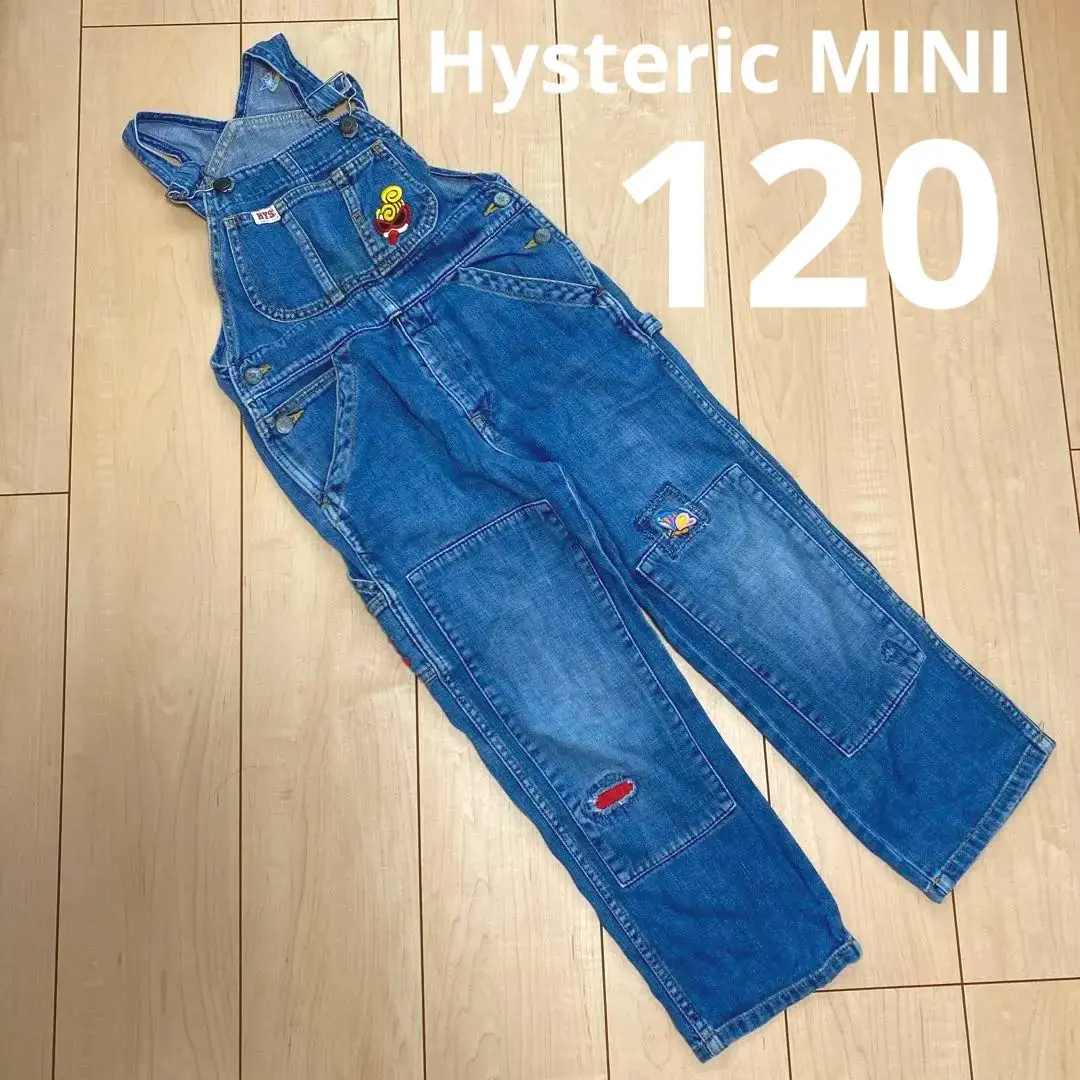 80〜90㎝　ヒスミニライクアデニムサロペット Hysteric Mini Direct Web MY FIRST HYSTERIC しっぽ付ダルマ型