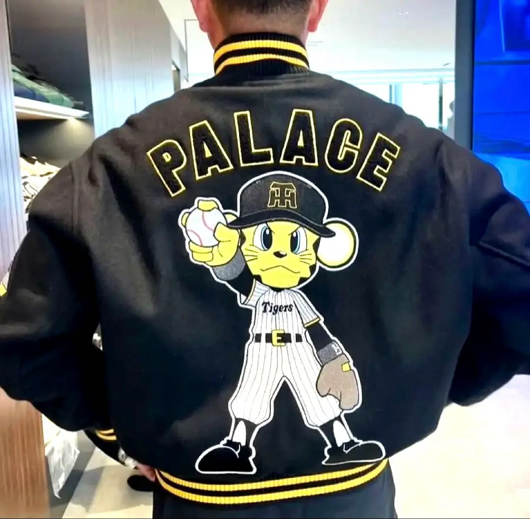 ジャケット・アウター PALACE Hanshin Tigers Varsity Jacket Palace Osaka Exclusive Hanshin Tigers Varsity Jacket Black