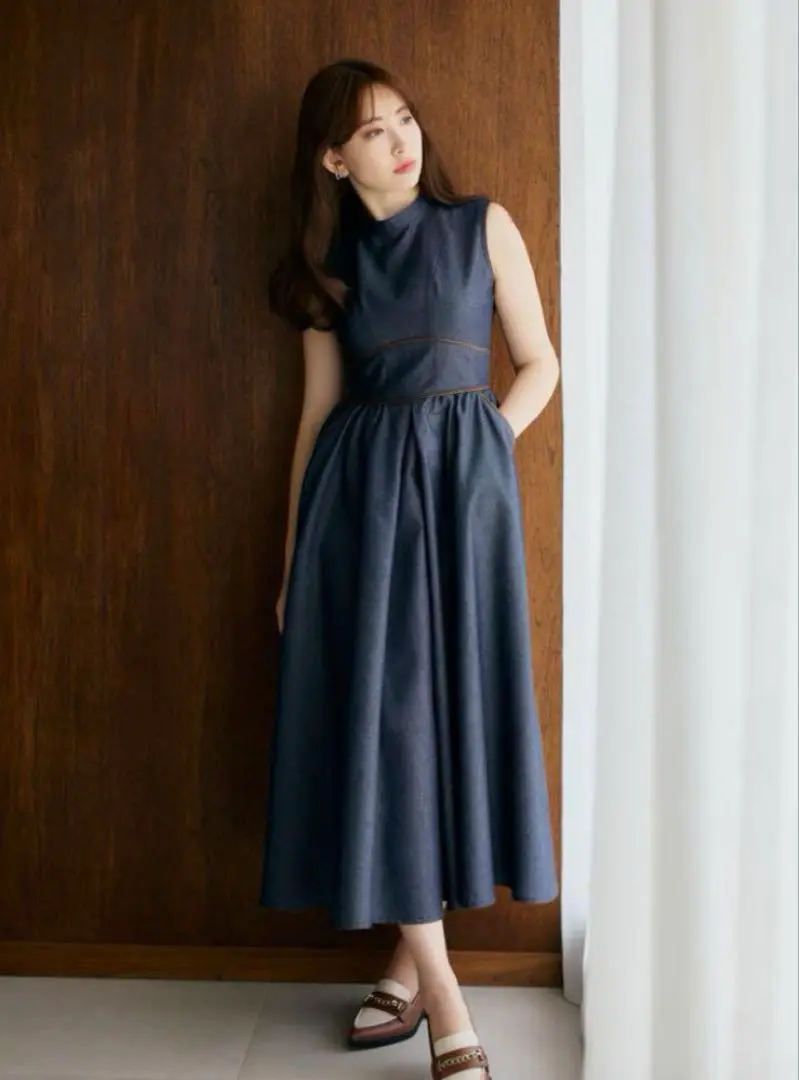 ワンピース herlipto Trimming Denim Effect Dress 2025年最新】trimming denim effect dressの人気アイテム - メルカリ