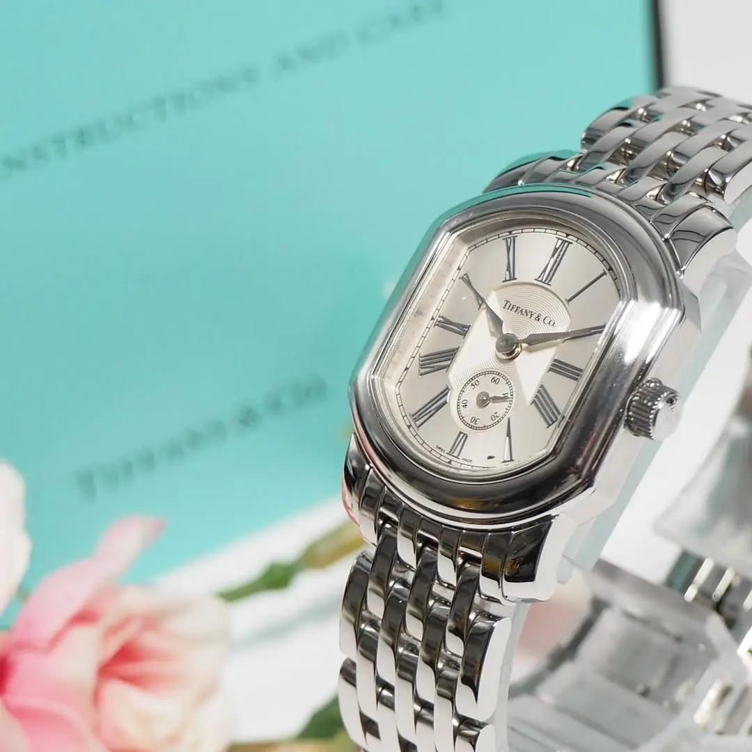 ティファニー クラシック トノー シルバー アラビア レディース Tiffany Tiffany & Co. - 美品 ティファニー クラシック スクエア
