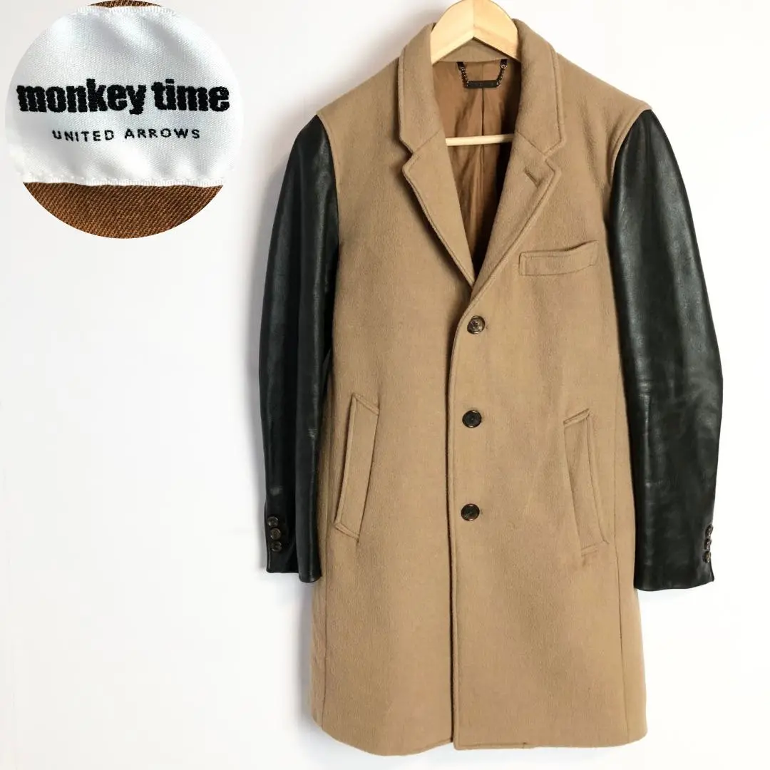 monkey time モンキータイム チェスターコート 袖レザー 2025年最新】monkey time メンズ チェスターコートの人気