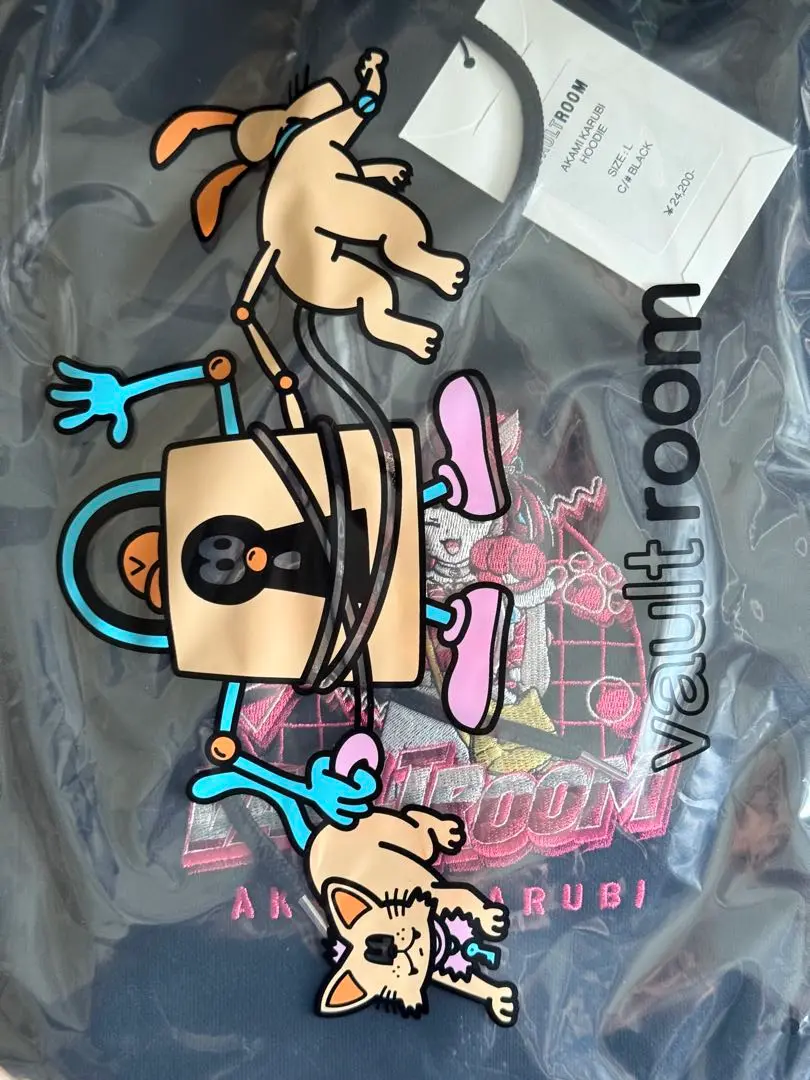 vaultroom karubi nacho HOODIE XL 黒 vaultroom karubi nacho HOODIE XL 黒 - メルカリ