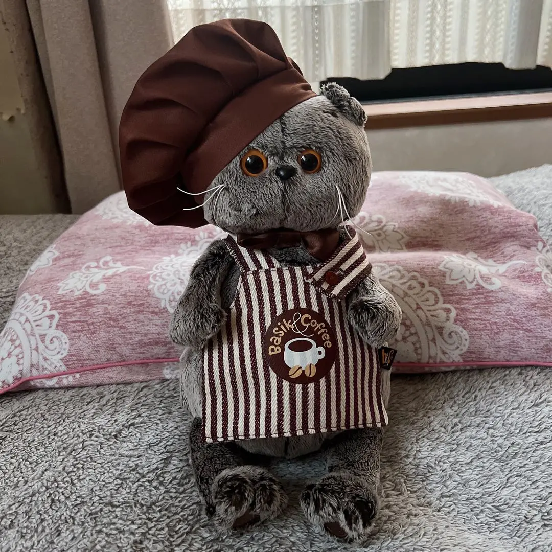 【BBB072】22cm  ブディーバーサ 猫のぬいぐるみ：バーシック BBB072】22cm ブディーバーサ(Budi Basa) 猫のぬいぐるみ