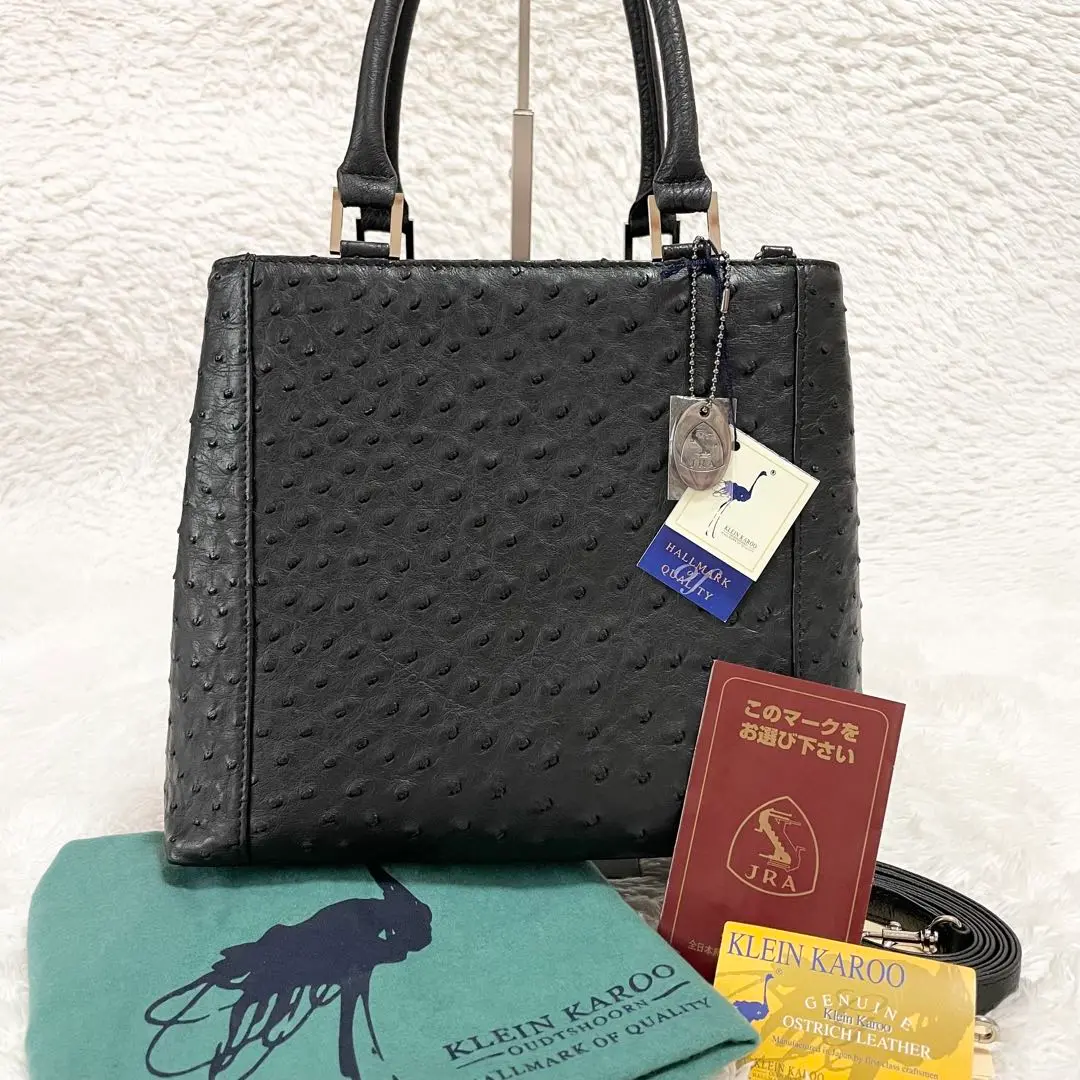 新品　タグ付き　Klein karoo　ショルダーバッグ　オーストリッチ革 2025年最新】klein karoo ショルダーバッグの人気アイテム
