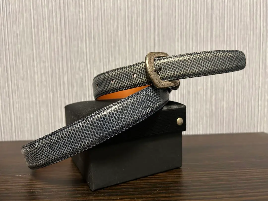 極美品 AMBOISE アンボワーズ フランス製 本革 クロコ型押 レザーベルト AMBOISE クロコ型押しレザーベルト｜トゥモローランド 公式通販