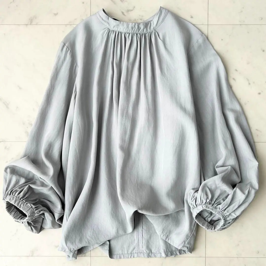 L'Appartement/アパルトモン C/N クルーネックギャザーブラウス Crew neck Gather Blouse（シャツ／ブラウス）｜L'Appartement