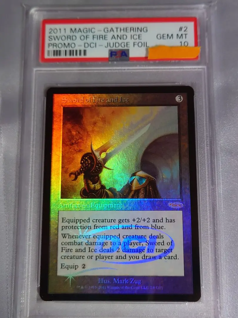 MTG foil 英語　火と氷の剣 FOIL)(フルアート)火と氷の剣/Sword of Fire and Ice《日本語