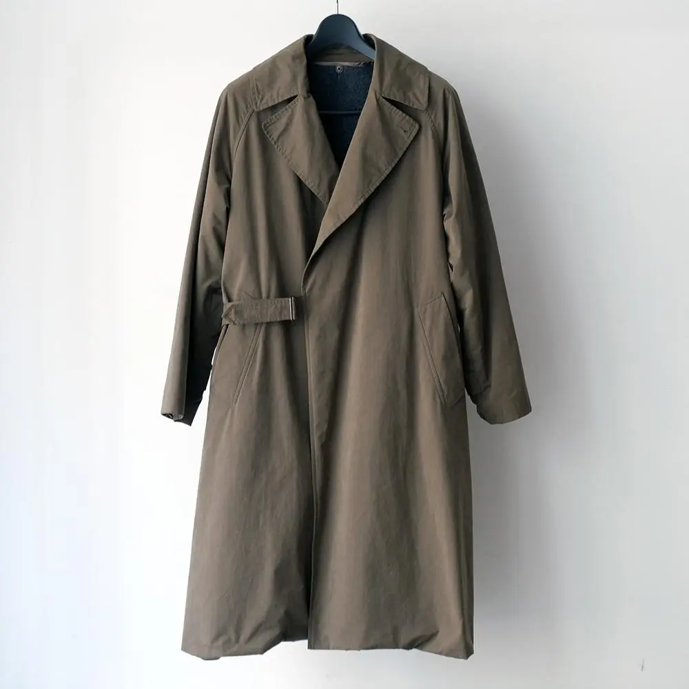 値下不可　22aw タグ付 COMOLI タイロッケンコート ライナー付　3 COMOLI コットンギャバ タイロッケンコート (ライナー付き