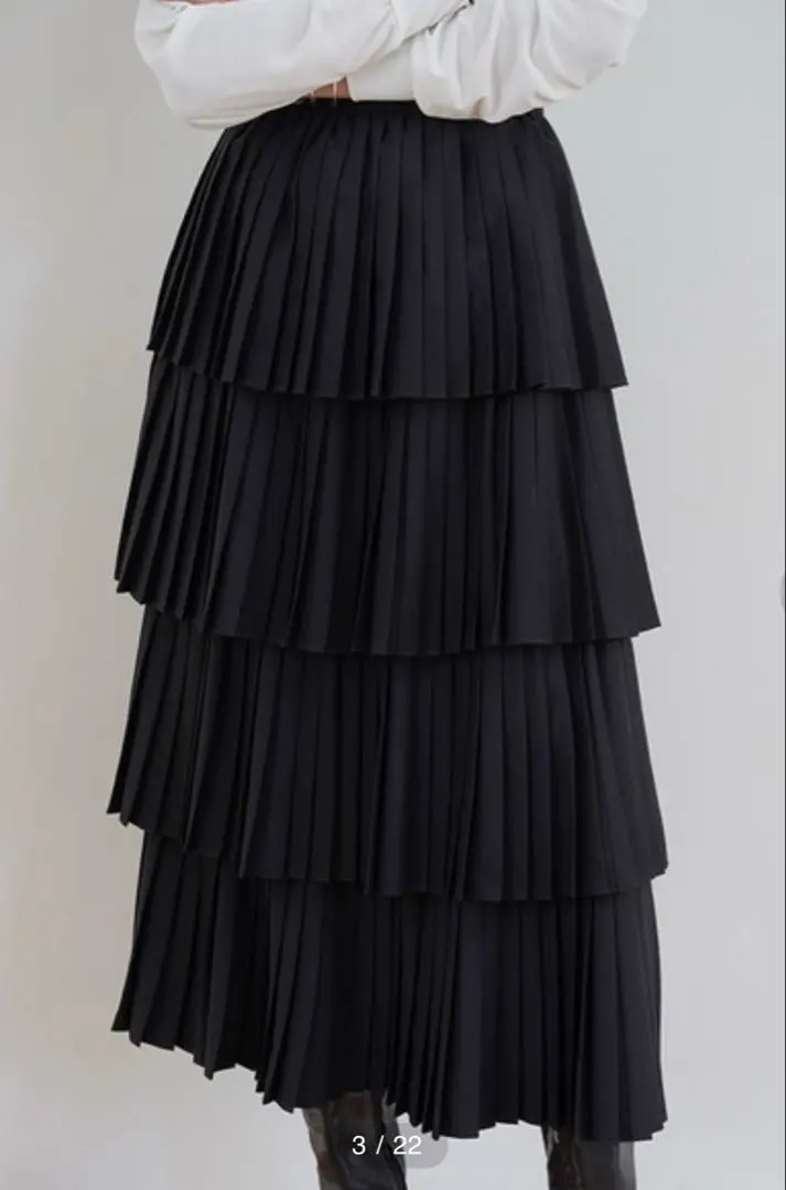 Thumbnail of Excellent condition CLANE Double Face Pleat Skirt