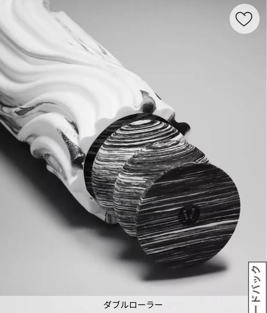 ルルレモン　Lululemon 筋膜ローラー マーブル カナダ発〈ルルレモン〉が誇る《ダブルローラー》の実力