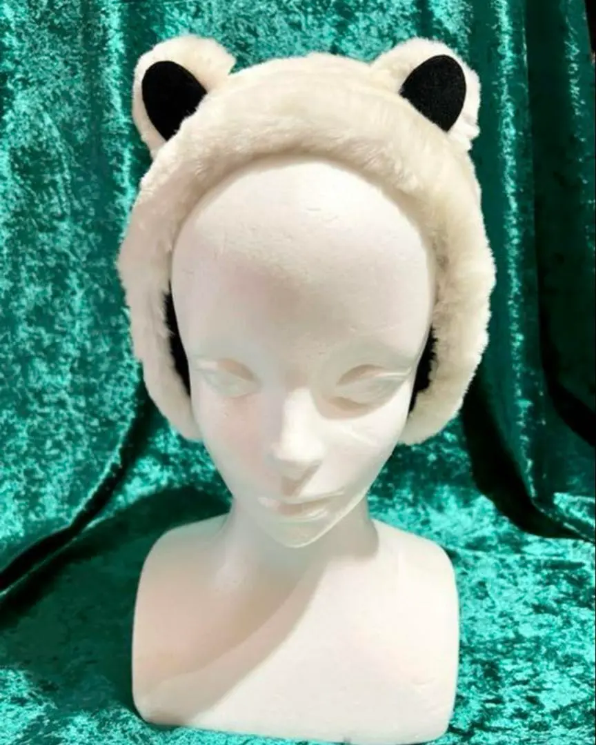 美品　CA4LA　カシラ　イヤーマフ　ラビットファー　ローズカット　リアルファー 美品 CA4LA カシラ イヤーマフ ラビットファー ローズカット