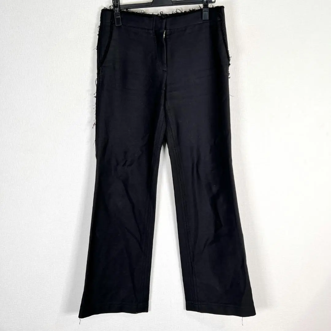 HELMUT LANG ブラック スラックス 00's HELMUT LANG Black Wide Trouser | Scout Haus