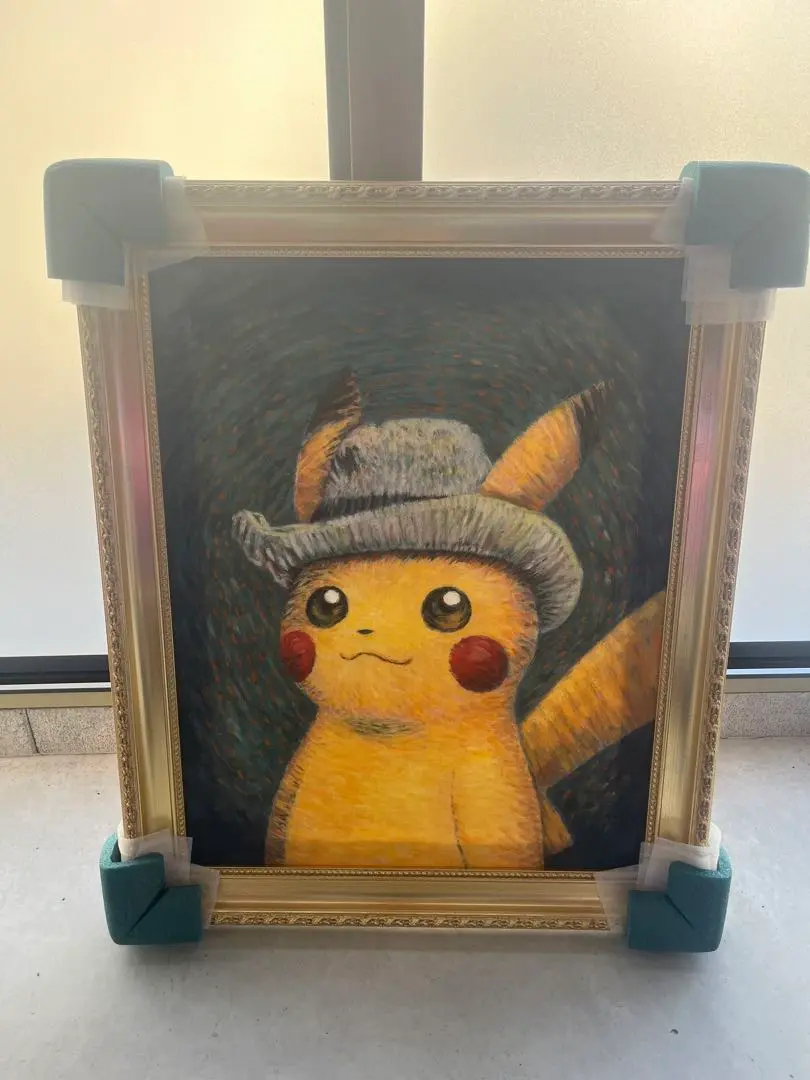 ゴッホ　ピカチュウ　キャンバス　アート Lサイズ ポケモン - ゴッホ美術館 ゴッホピカチュウ キャンバスアート