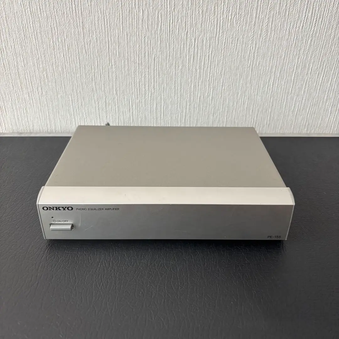 ONKYO PHONO EQUALIZER PE-155 シルバー ONKYO PE-155 Silver Tested Phono Equalizer Preamp Vintage