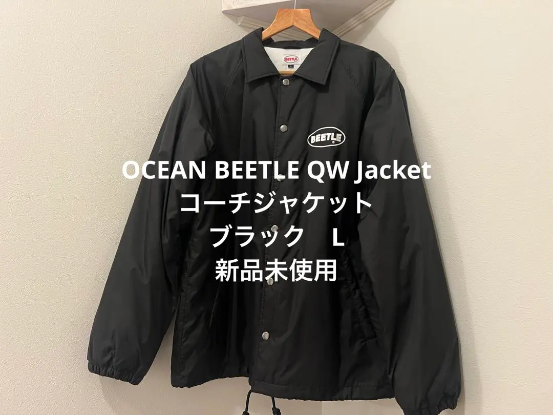 〈美品〉Rconte x OCEANBEETLE【M】コーチジャケット 黒 美品〉Rconte x OCEANBEETLE【M】コーチジャケット 黒 - メルカリ