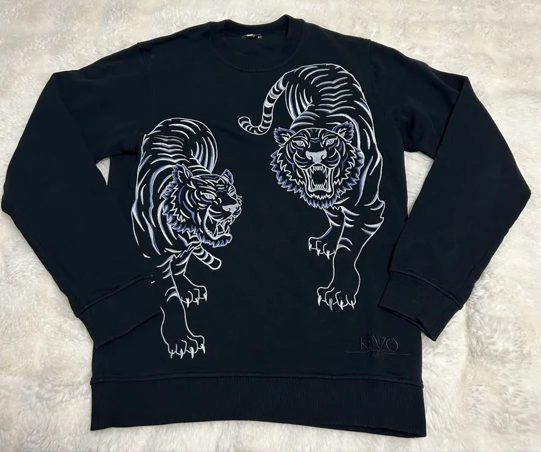 Thumbnail of KENZO Black Tiger Embroidery Sweatshirt XS