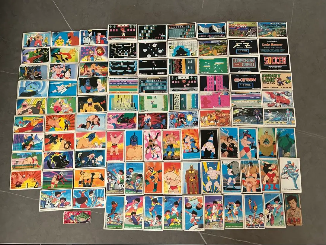 Thumbnail of Anime/Game Character Menko Set - Approximately 200 Pieces - Showa Retro
