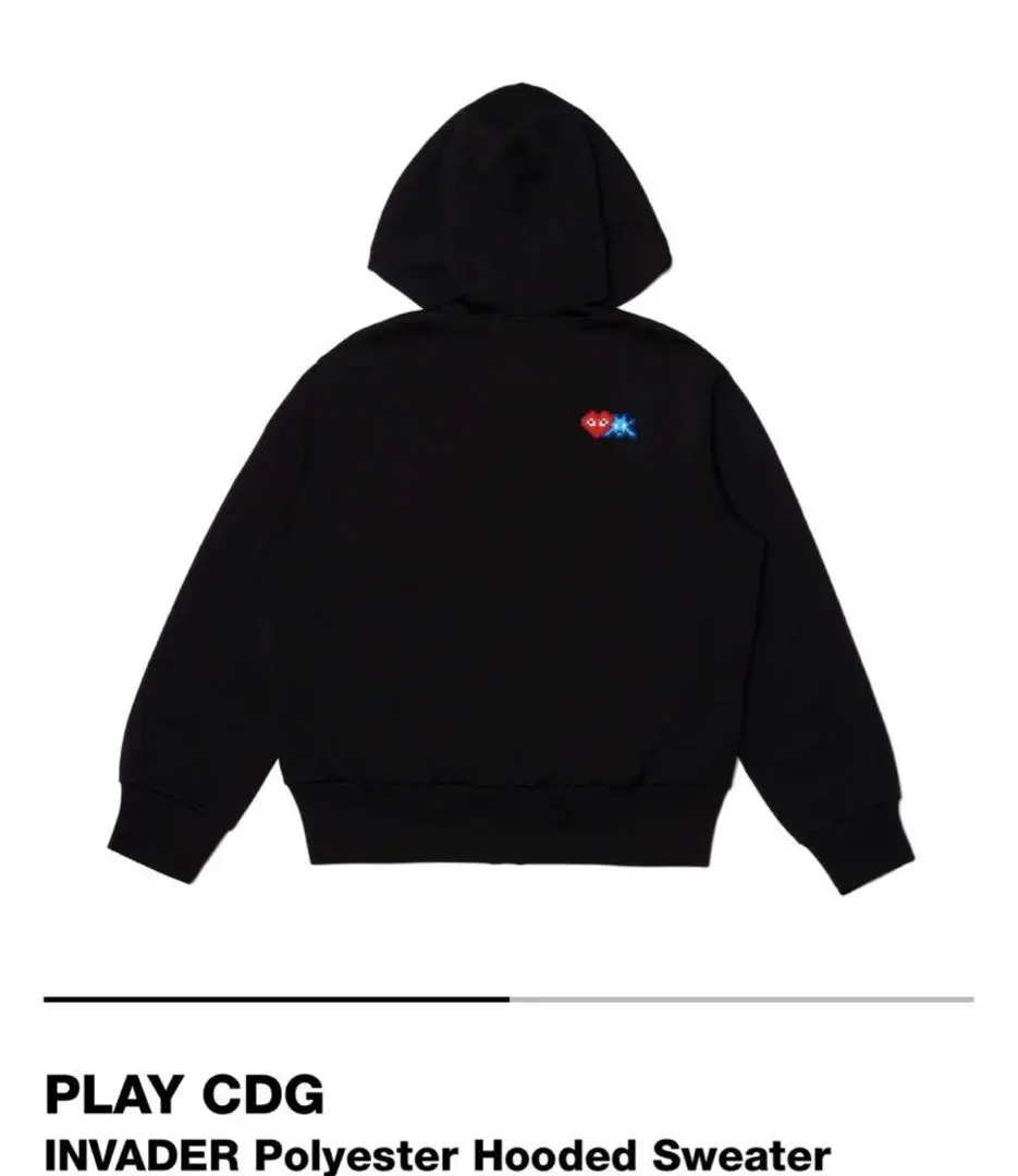 【COMME des GARCONS】インベーダー コラボ メンズ フーディー コム デ ギャルソン・シャツ×インベーダー“ピクセルアート