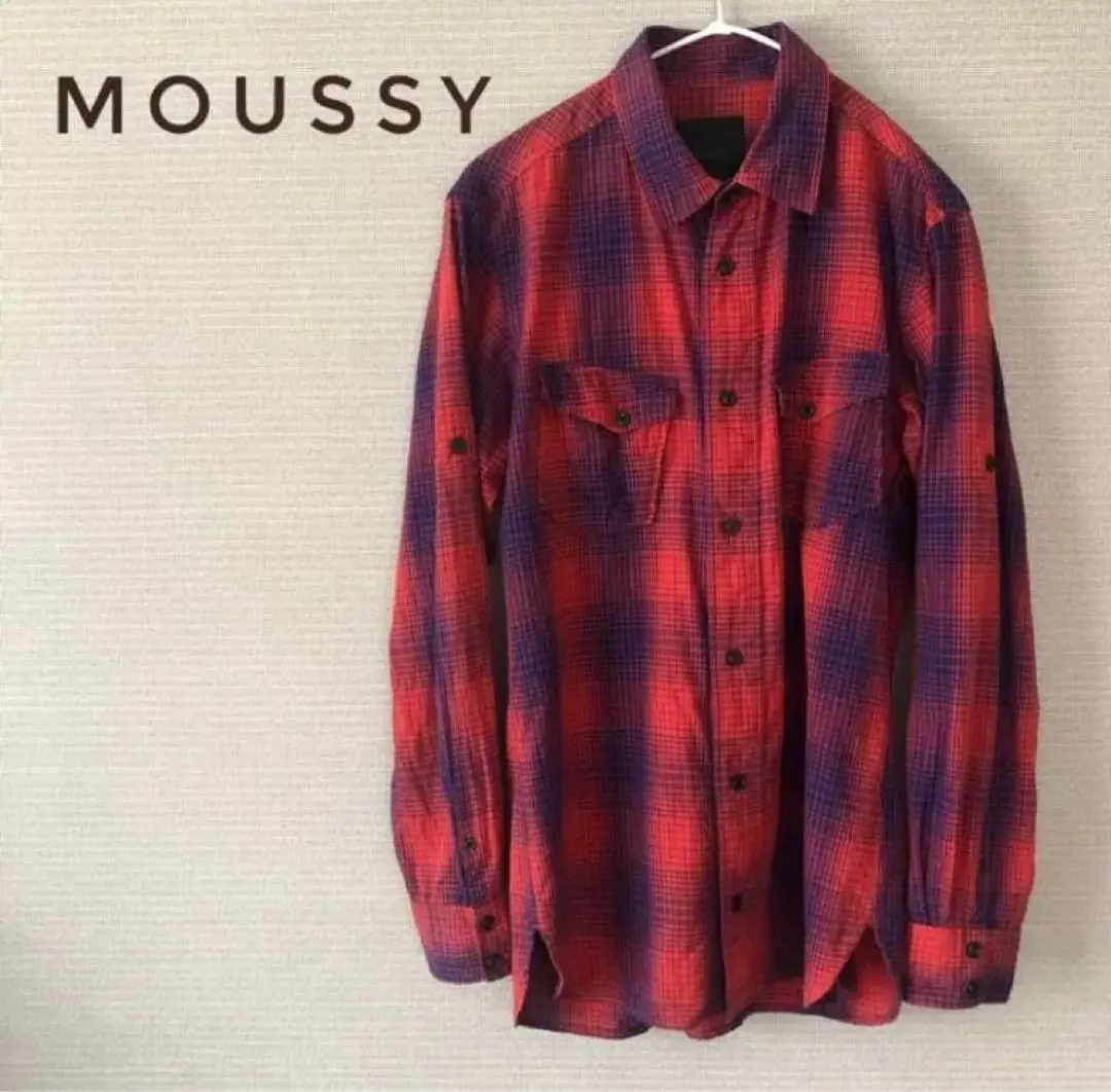 Thumbnail of moussy Cotton Check Shirt Size 1