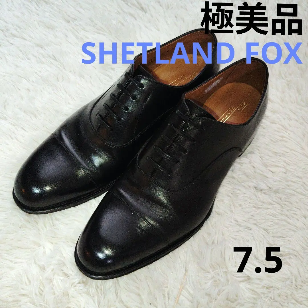 シェトランドフォックス 6 100F ドレイトン ストレートチップ ブラック 黒 シェットランドフォックス SIZE 6.5【ドレイトン/100F】 | 高級