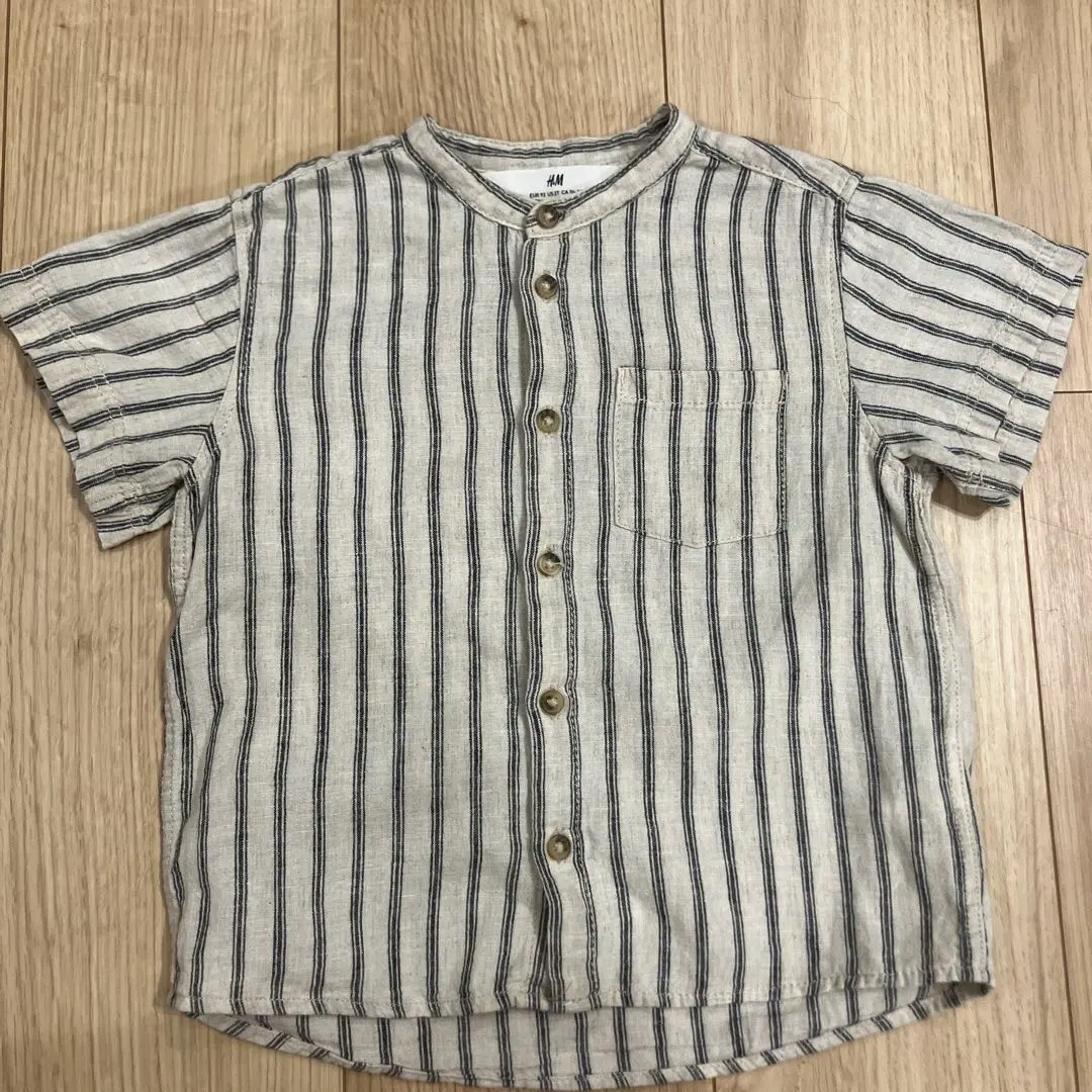 Thumbnail of H&M Kids' Short-Sleeve Shirt, Striped, 92cm