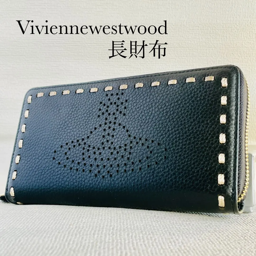 Vivienne Westwood 長財布 黒 箱付 55VV358 - メルカリ