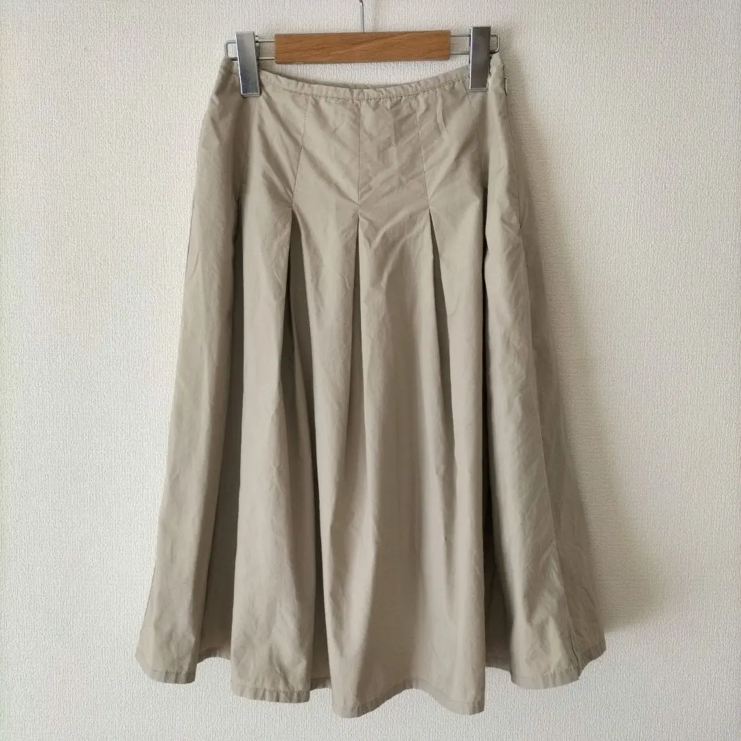 Thumbnail of Beige flared skirt