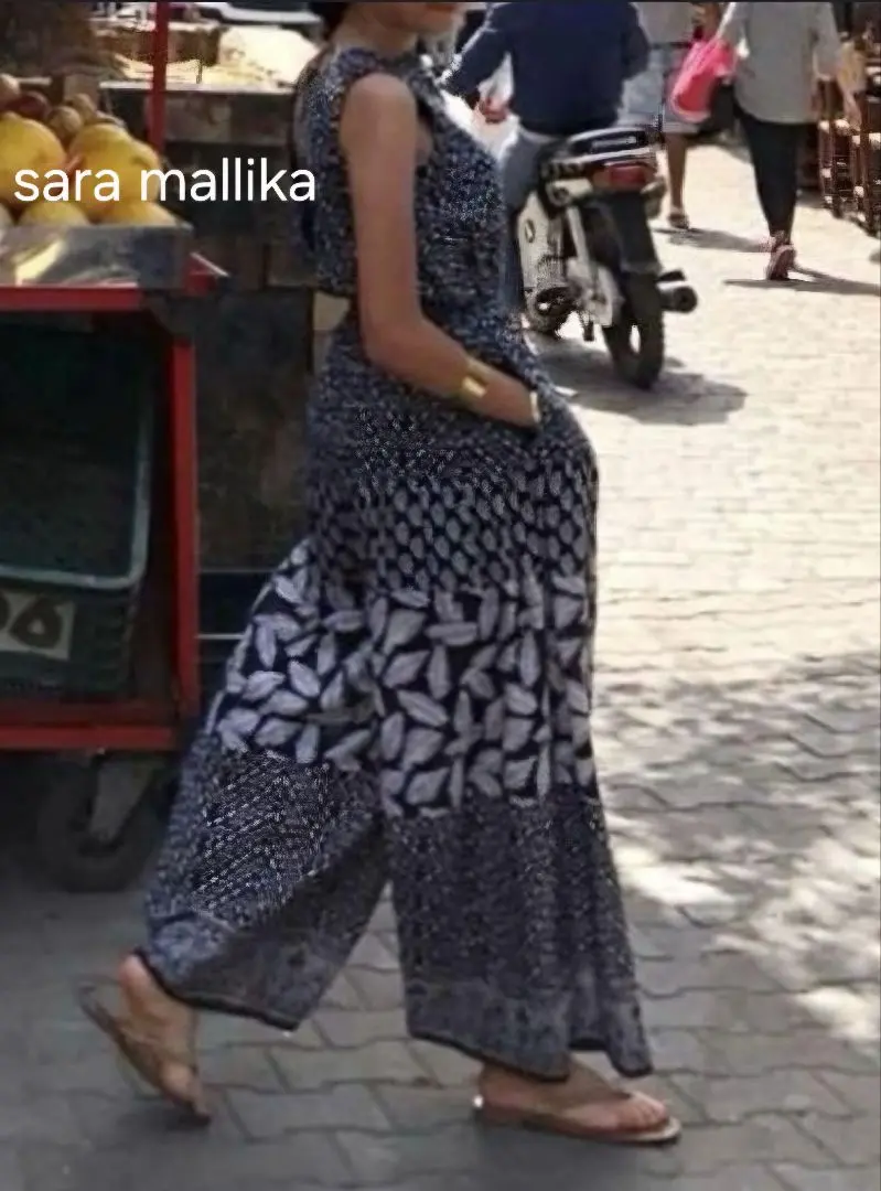 美品✨ Sara mallika サラマリカ　Iライン　ノースリーブ　ワンピース SARA MALLIKA（サラマリカ）Iラインノースリーブ