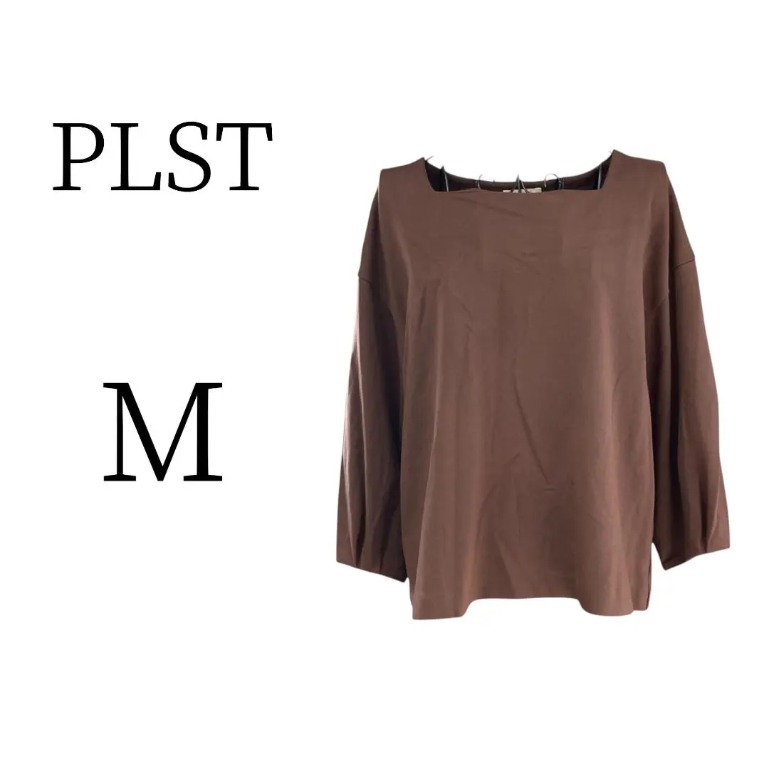 Thumbnail of ★Excellent Condition PLST Brown Long Sleeve Shirt/Blouse M