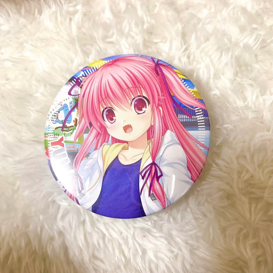 【稀有】官方 鍵子抽 限定 Angel Beats! 徽章 水著 芳岡唯 的縮圖