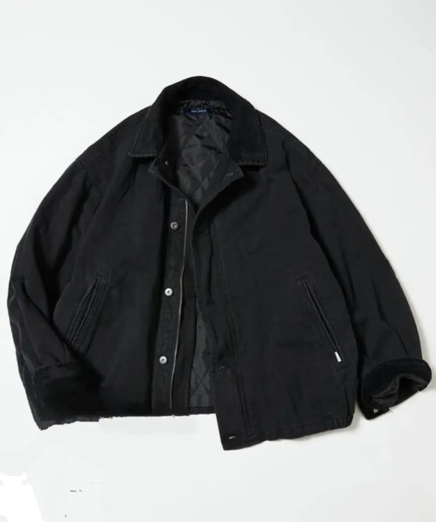 ノーティカ　90s　ブルゾン　短丈　裏地チェック柄　2XL　ブラック 2025年最新】NAUTICA カラー：ブラック系 ジャンパー・ブルゾン