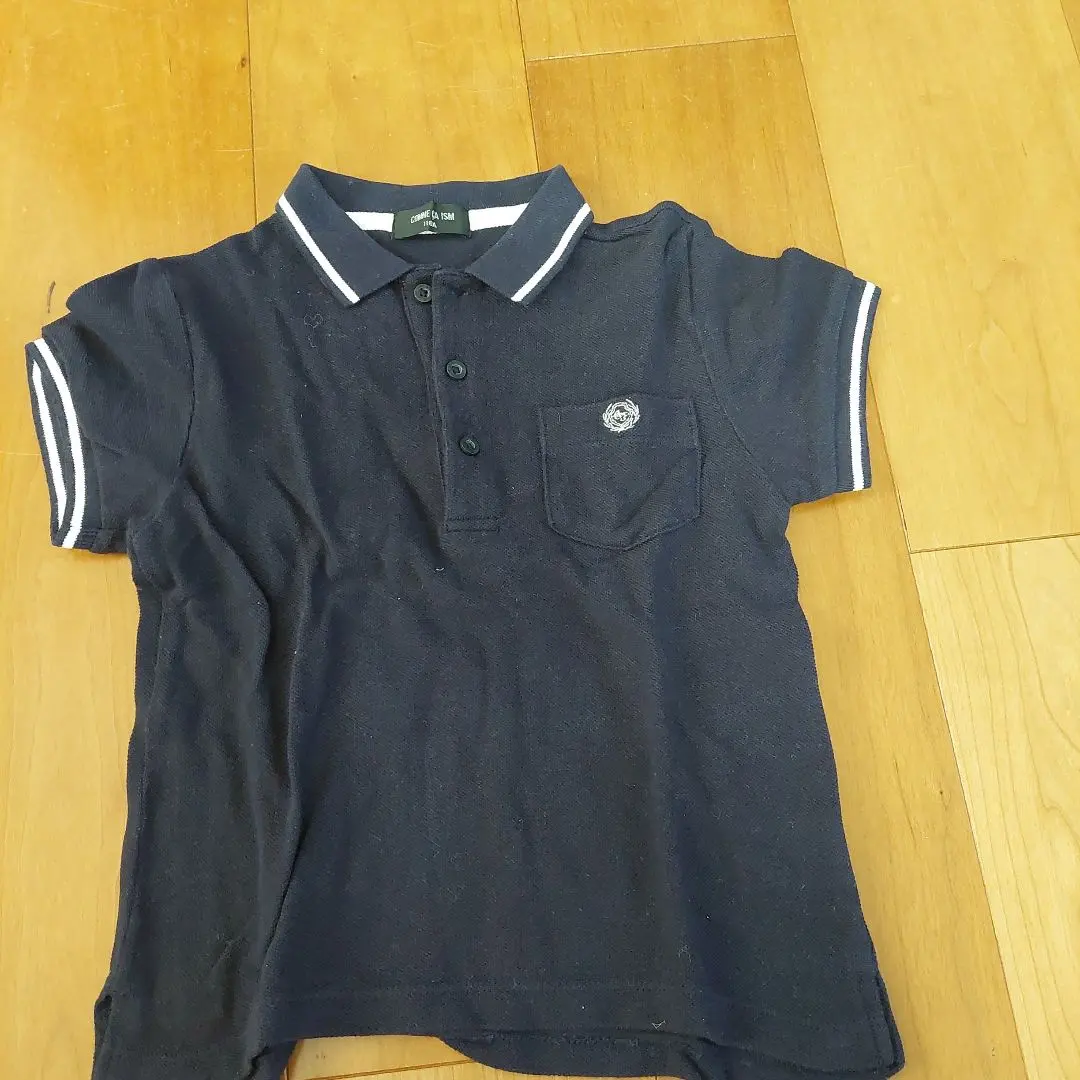 Thumbnail of COMME ISM Navy Polo Shirt 110
