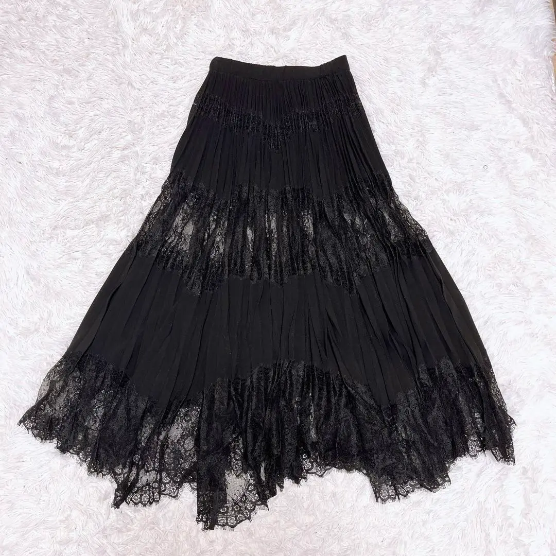 【極美品】 アメリ UNDRESSED LACE SANDWICH SKIRT 最前線の Ameri（アメリ）の「UNDRESSED LACE SANDWICH SKIRT