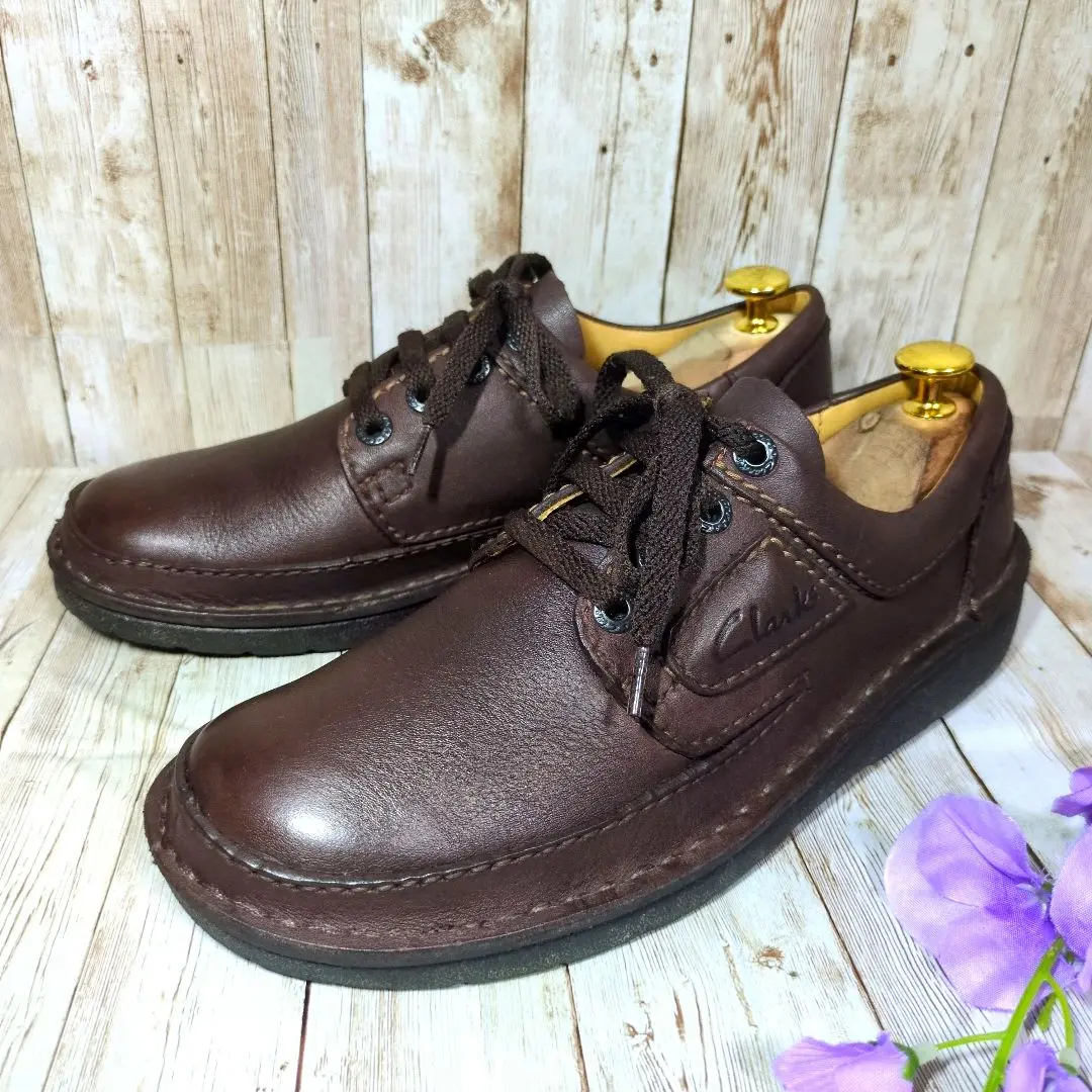 【極美品】Clarks UK7G クラークス ネイチャースリー ブラウン26cm 極美品】Clarks UK7G クラークス ネイチャースリー ブラウン26cm