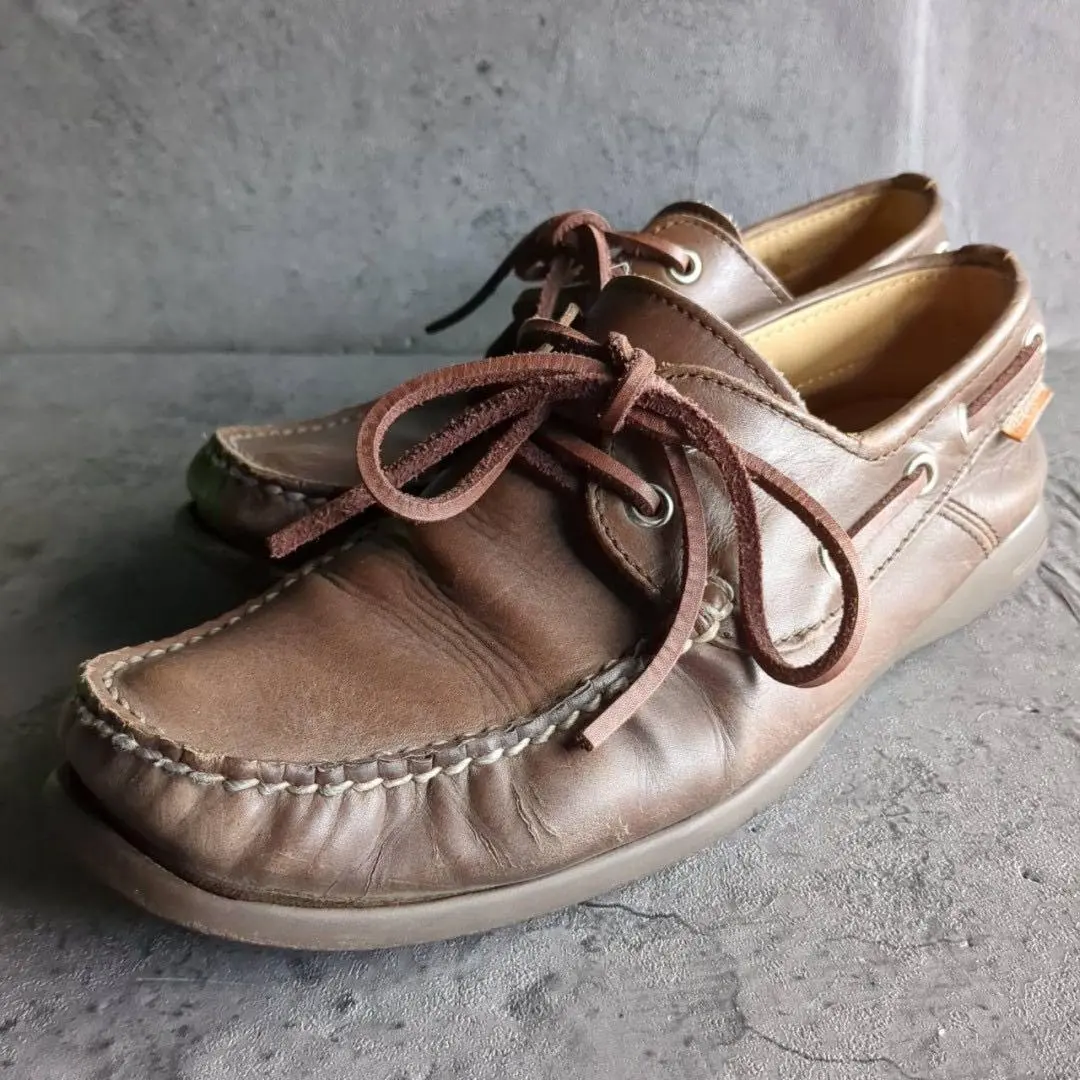 Thumbnail of REGAL (Size 24) Y962 Leather Brown Moccasin Shoes