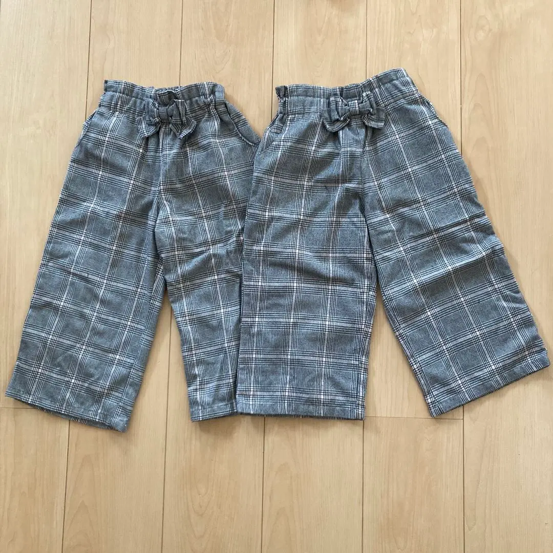 Thumbnail of Twin set, check pattern, elastic waist pants, size 95