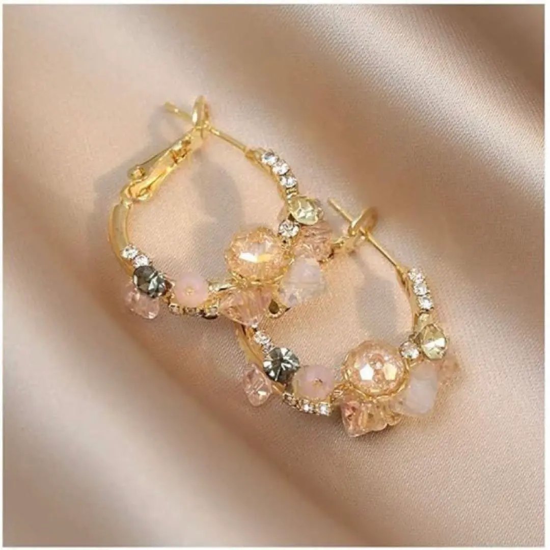 Thumbnail of Hoop earrings for women, popular, hypoallergenic, 18k gold, k18