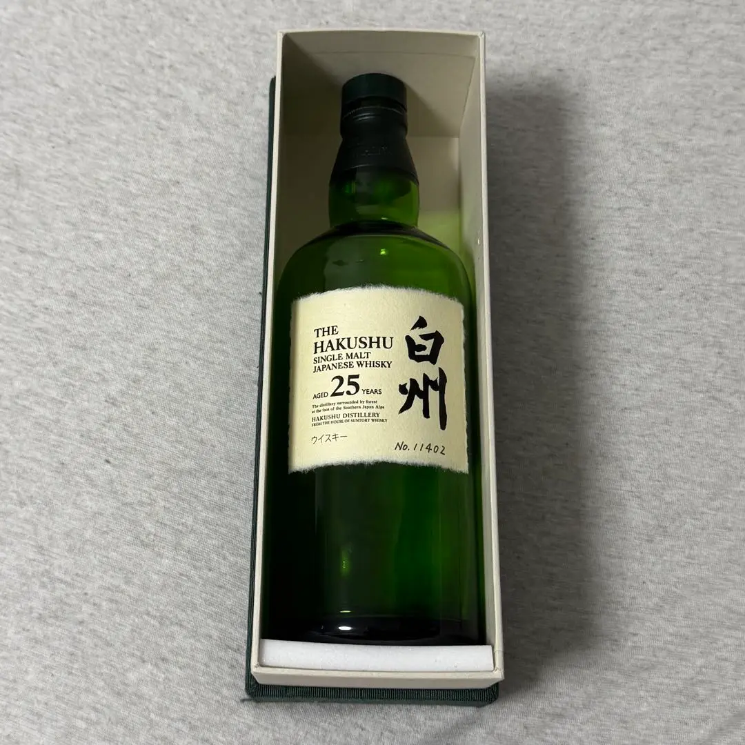 白州 25年 ウイスキー 空瓶未洗浄　白箱付き掲載4/18まで Yahoo!オークション -「白州 25年」(アルコール) (飲料)の落札