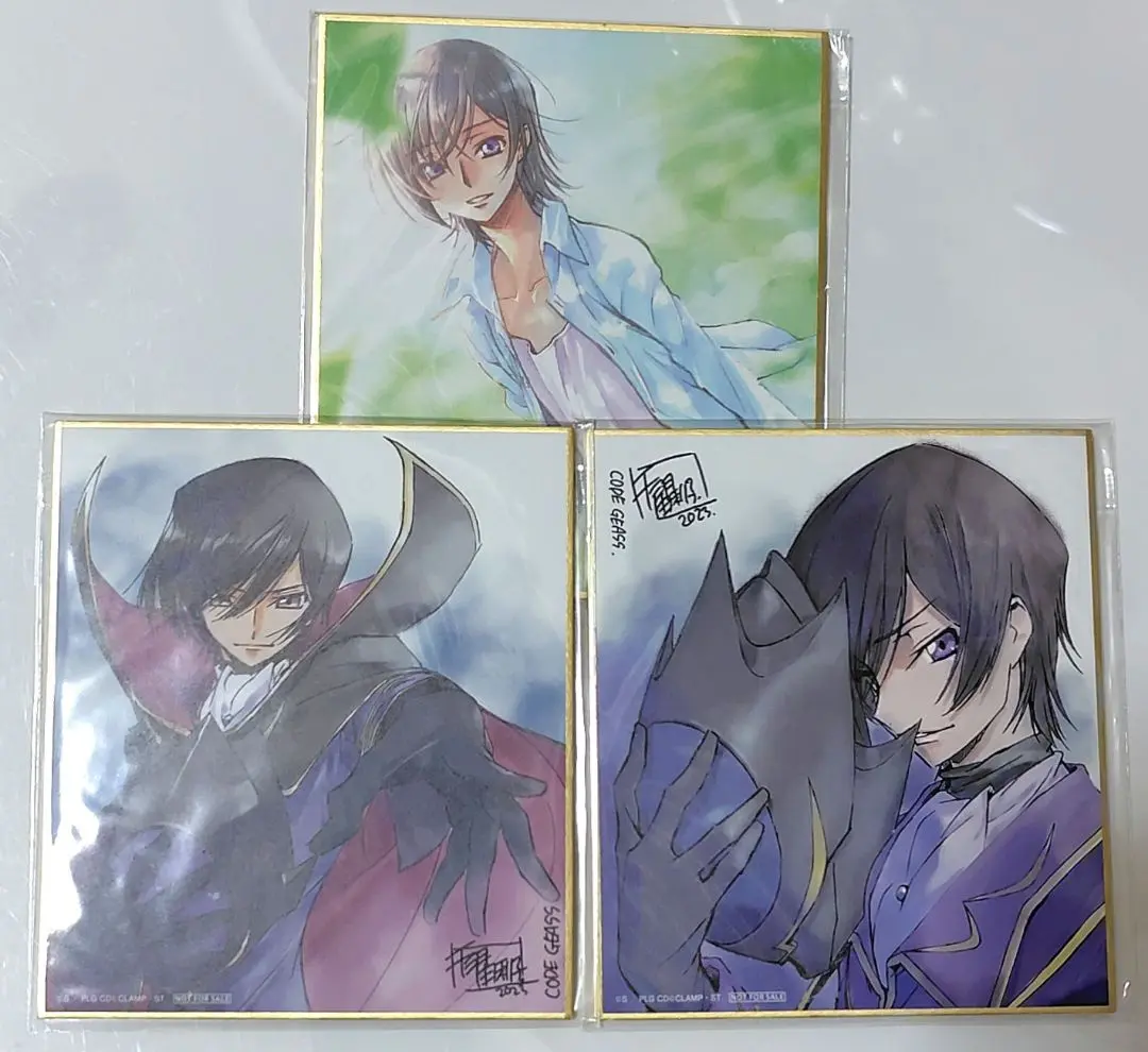 コードギアス反逆のルルーシュ 叛道 皇道 色紙 新宿バルト9 木村貴宏 コードギアス反逆のルルーシュ 皇道 ルルーシュ 色紙 新宿バルト