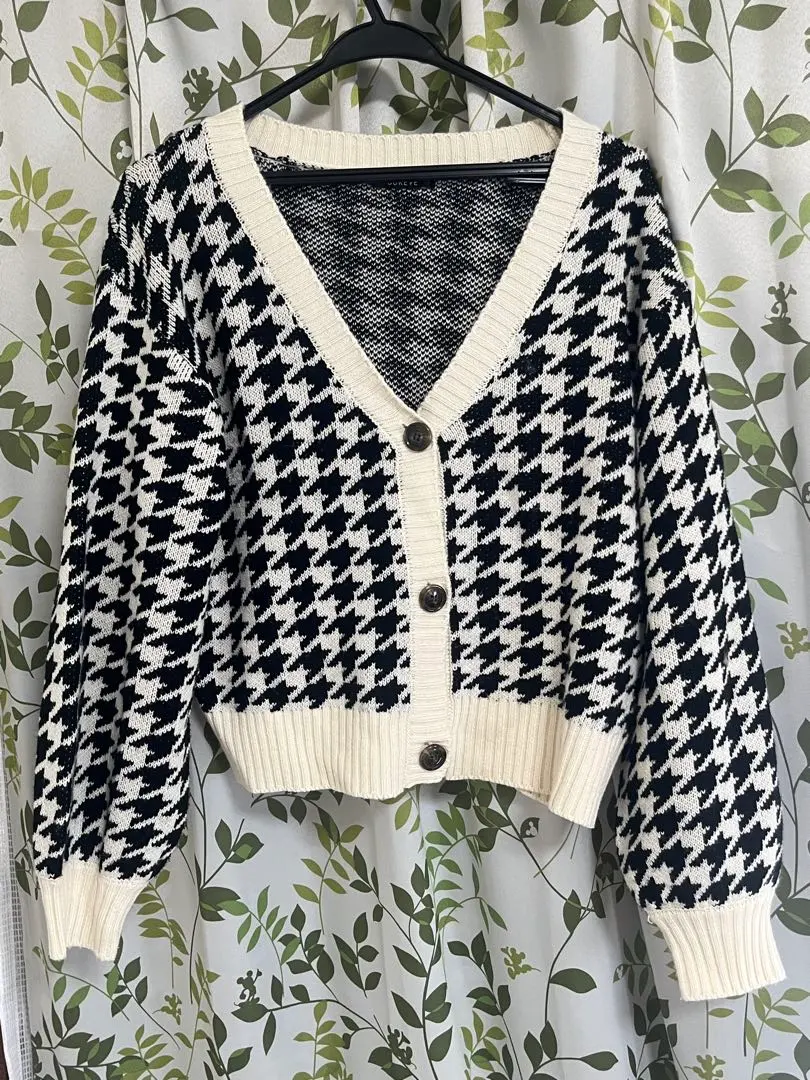 Thumbnail of Houndstooth Cardigan, Long Sleeve