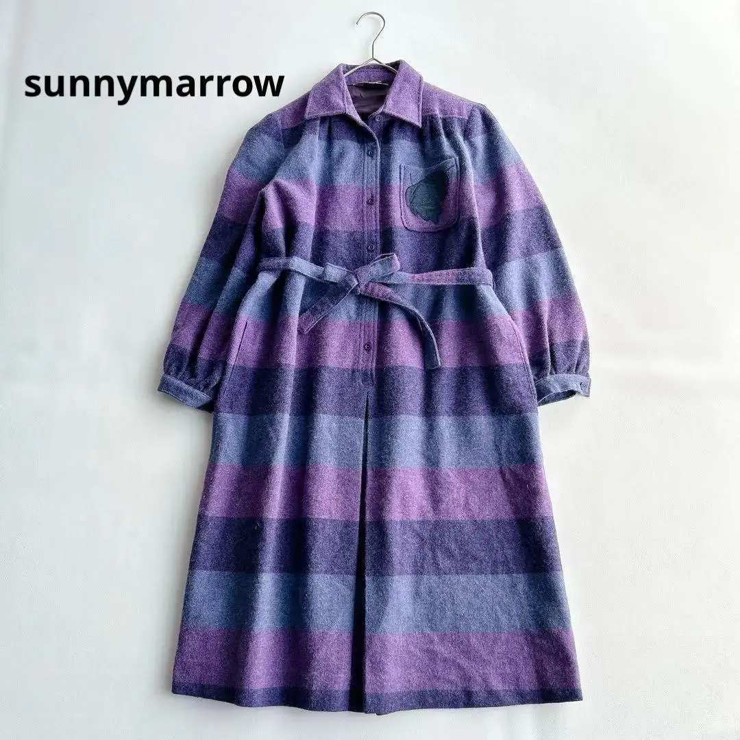sunnymarrow 長袖羊毛連衣裙 腰帶 復古 古著 古著女 9 的縮圖