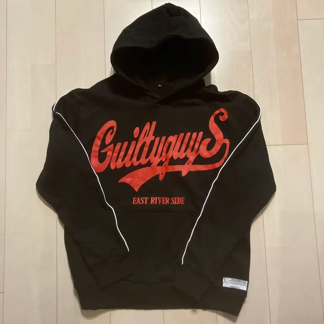 guiltyguys パーカー サイズL 黒 ロゴ 黄 2025年最新】guilty guysの人気アイテム - メルカリ