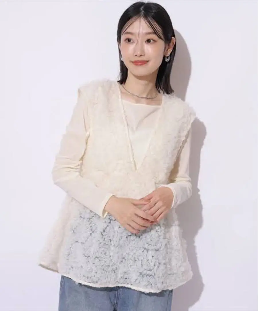 Mystrada デコラチュールブラウス　ペプラムトップス Mystradaルミネ新宿店限定》デコラチュールブラウス | シャツ