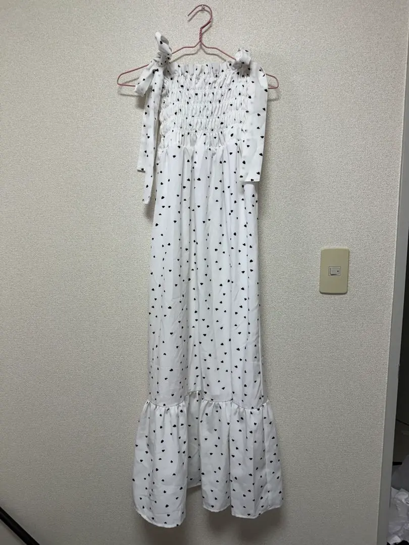 Thumbnail of GRL Heart Pattern Sleeveless Long Dress Cami Dress